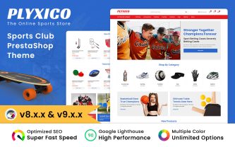 Plyxico Sports, Gamings & Fitness Store Prestashop Theme