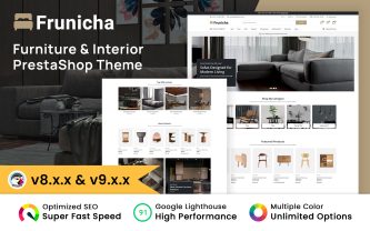 Frunicha Furnitures & Interiors Design Store Prestashop Theme