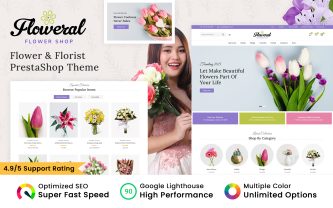 Floweral Flowers and Gifts PrestaShop Theme
