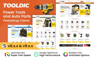 Tool Dic Tool and Auto part PrestaShop Theme