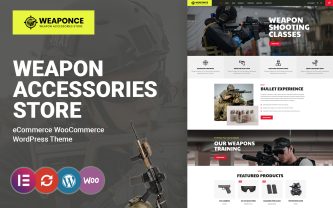 Weaponce Gun Training, Shooting Club and Weapon WooCommerce Theme