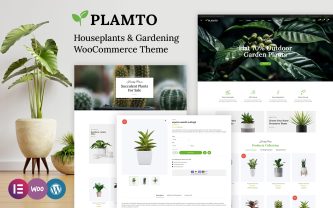 Plamto Houseplants and Gardensing Store Elementor WooCommerce Theme