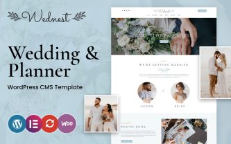 Wednest Weddings and Events WordPress Theme