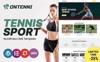 Ontenni Tennis Clubs & Sports WordPress Theme