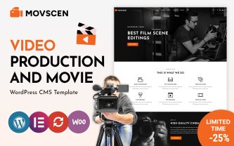 Movscen Movies Studios and Filmmekers WordPress theme