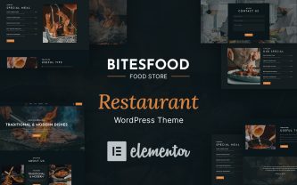 Bitesfood Cafa & Restauranat WordPress Theme
