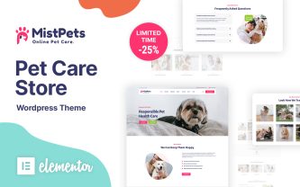 MistPets Animal Cere and Pets WordPress Theme