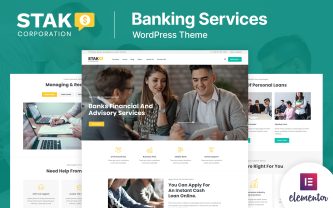 Stak Banking, Loana Businaess and Finance WordPress Theme