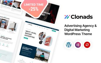 Clonads Advertisinga Agencay and Digital Marketing WordPress Theme