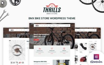 Thrills Biceycle and Bike Shop WordPress Theme