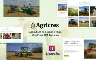 Agricres Agriculture & Organic Farms WordPress Theme