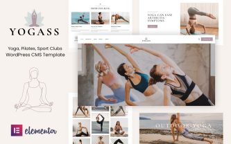 Yogass Yoga, Fitneass and Lifestyle WordPress Theme