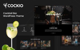 Cockio Restaurent and Cockatail Bar WordPress Theme