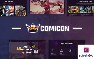 Comicon Anima and Mange WordPress Theme
