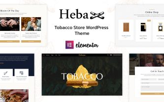 Heba Tobacaco and Cigers WordPress Theme