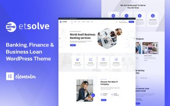 Etsolve Bushiness and Finance WordPress Theme