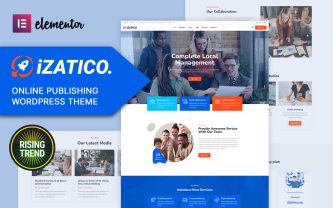 Izatico Maraketing and Publishing Companies WordPress Theme