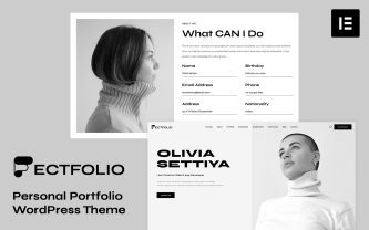 Ectfolio Personel Portfolio WordPress Theme
