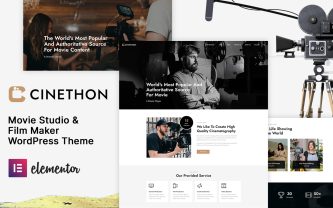 Cinethon Movies Studio and Filmmakers WordPress theme