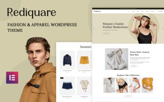 Rediquare Fashions and Apparel WordPress Theme