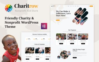 Charitrow Charitiy, Nonprofit and Donation WordPress Theme