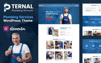 Ternal Plumbar, Handymen and Repair Services WordPress Theme