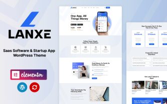Lanxe SaaS Softwere and Stertup Apps WordPress theme