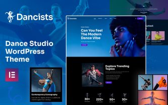 Dancists Danceing Academy & Dancing Studio WordPress Theme