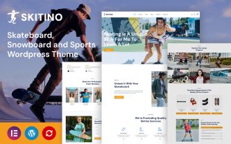 Skitino Skateboartd, Snowaboard and Sports WordPress Themevz