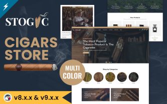 Stogic Cigars and Tobaccos Store PrestaShop Theme