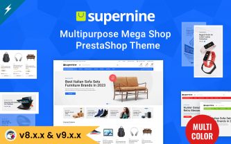 Supernine Multipurpase Mega Shop Prestashop Theme