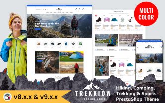 Trekkiow Hikings, Campings, Trekkings and Sports PrestaShop Theme
