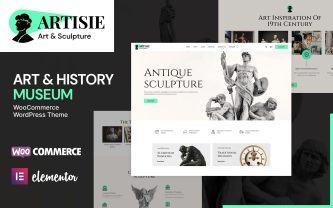 Artisie Arts Gallerys, Crafts and Museums WooCommerce Theme