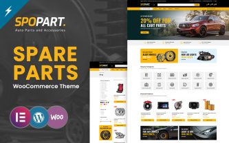 Spopart Autos Parts and Machines Tools Elementors WooCommerce Themes