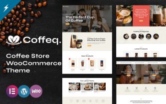 Coffeq Cafes & Coffees Shop WooCommerce Theme