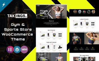 Takings Gyms and Sports Store WooCommerce Theme