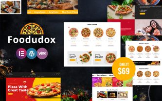 Foodudox Pizzas and Fast Food & Restaurant WooCommerce Theme