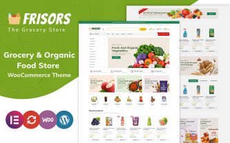 Frisors Grocerys and Organisc Foods Store Elementor WooCommerce Theme