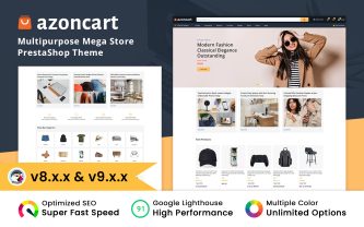 Azoncart Multipurposes Megas Shop Prestashop Theme