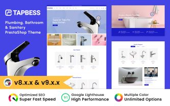 Tapbess Plumbings, Bathrooms & Sanitarys Prestashop Theme