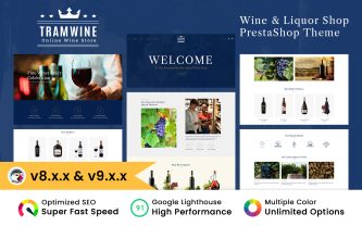 Tramwine Liquor and Wines Shop Prestashop Theme