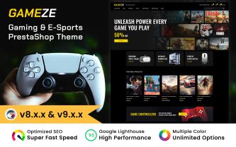 Gameze Gaming & eSport Store Prestashop Theme