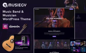 Musiegy Musics Bands and Musicians WordPress Theme