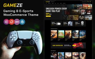 Gameze Gamings and Esport Store WooCommerce Theme