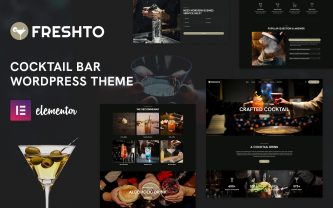Freshto Cocktails Bars & Restaurants WordPress Theme