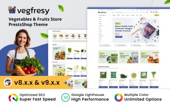 Vegfresy - Organic Food and Vegetables Shop Prestashop Theme