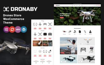 Dronaby - Drones, CCTV and Single Product WooCommerce WordPress Theme